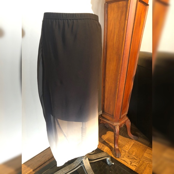 Donna Karan PURE Assym Silk Ombré Skirt - Picture 1 of 9